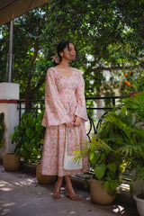 Elegant Flare Bell Sleeve Dress