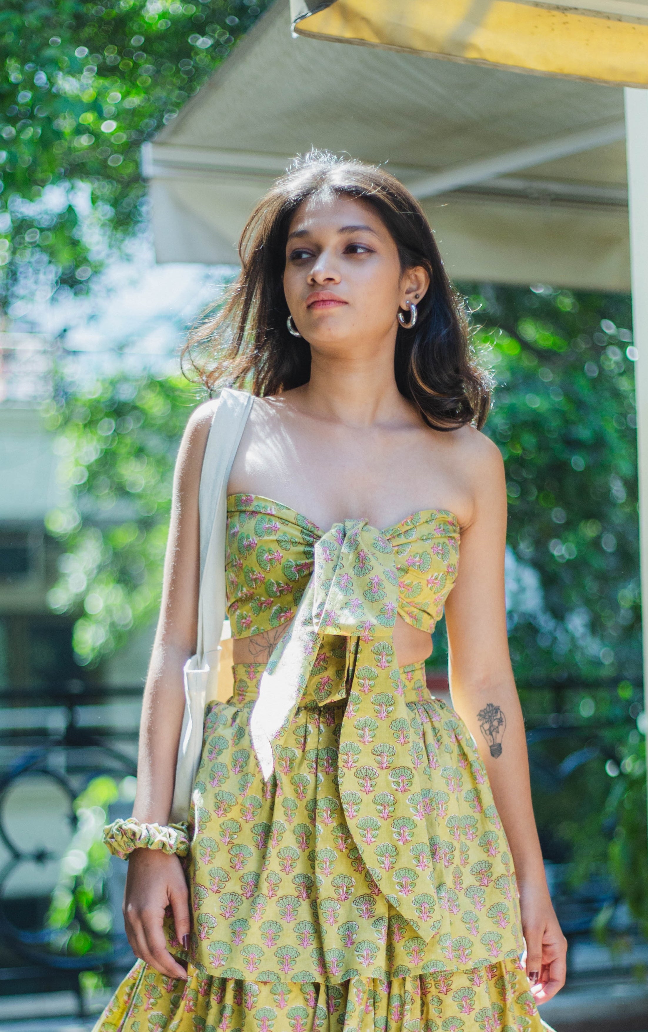 Green Butta Bow Top
