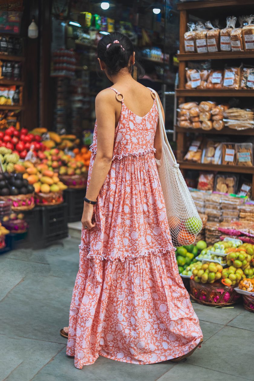 Flared Maxi Summer Dress - Odhanon