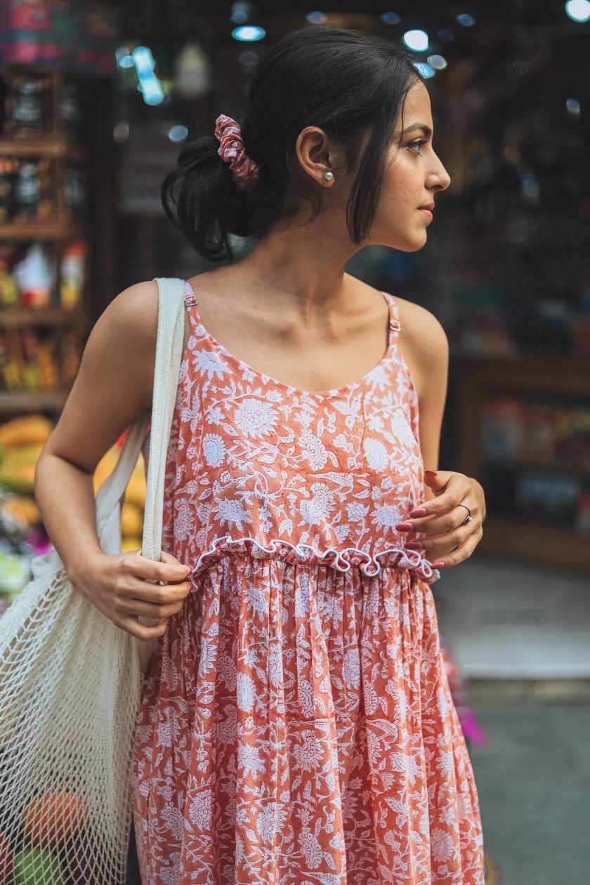 Flared Maxi Summer Dress - Odhanon
