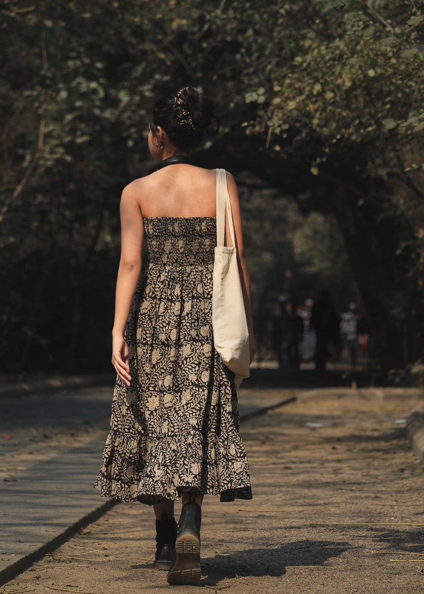 Cute Knotted Summer Dress - Odhanon