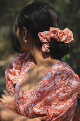 Peach Fuzz Hair Scrunchie