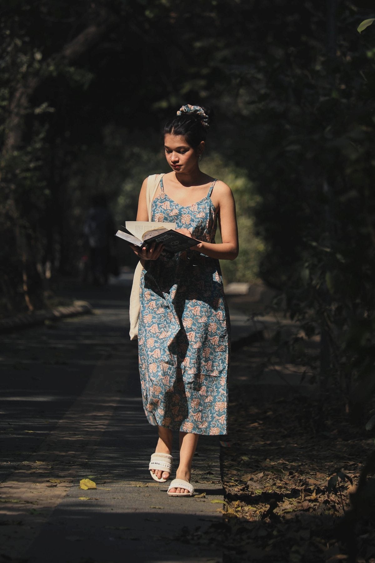 Floral Cotton Slip Dress - Odhanon