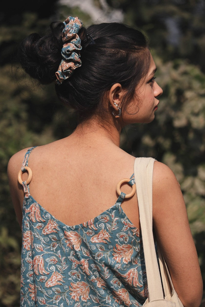 Floral Cotton Slip Dress - Odhanon
