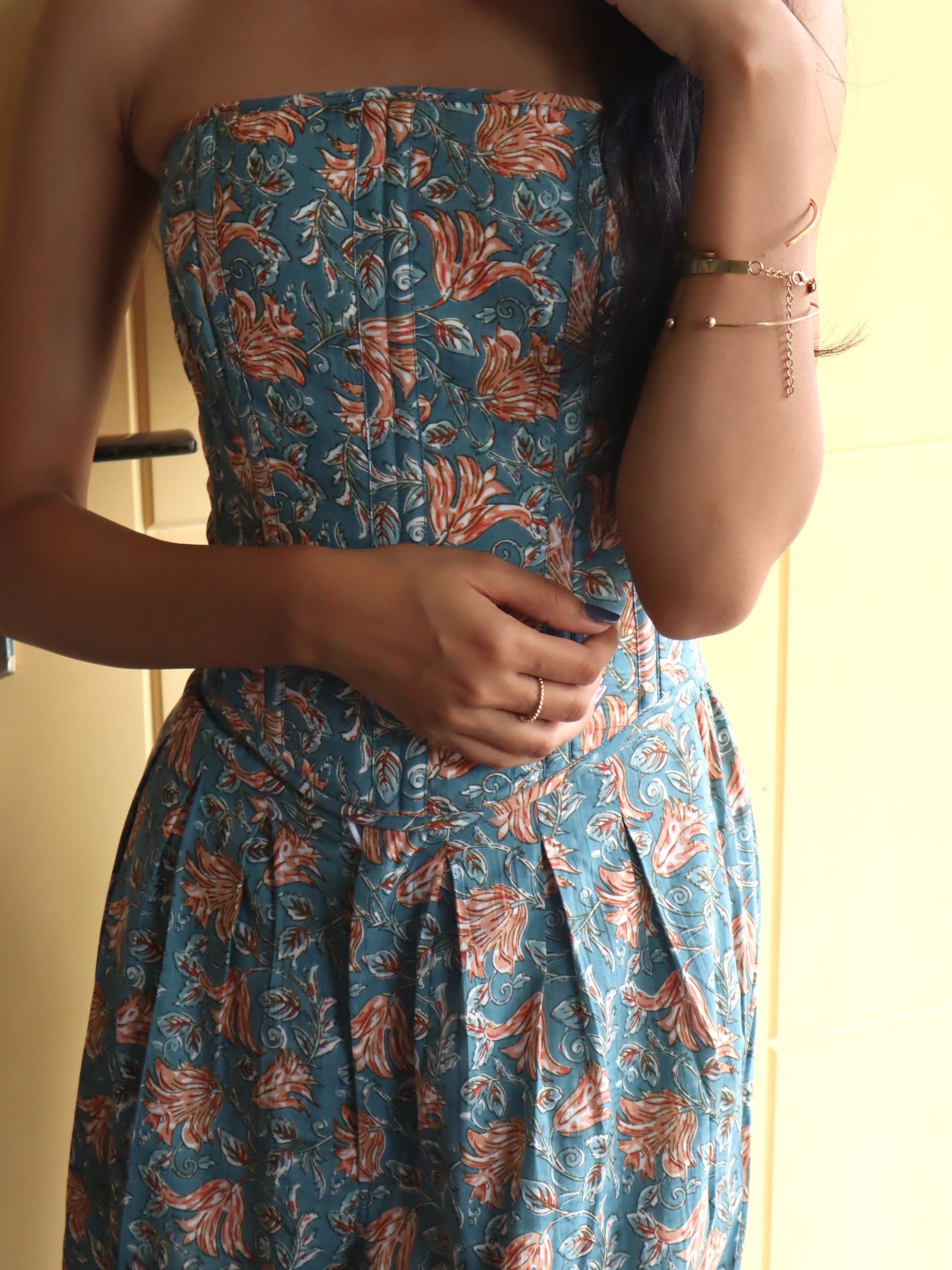 Floral Corset Co-ord Set