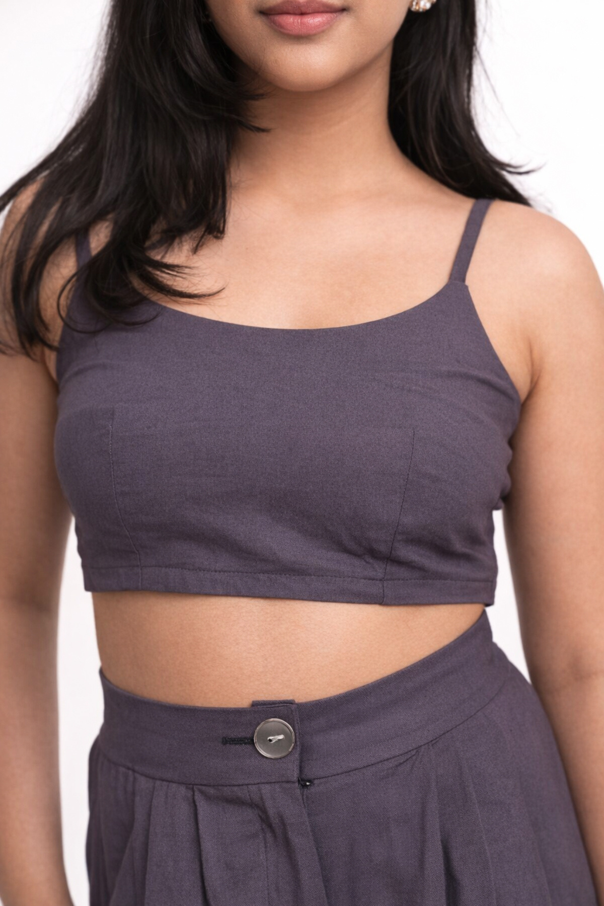 Grey Crop Top - Odhanon