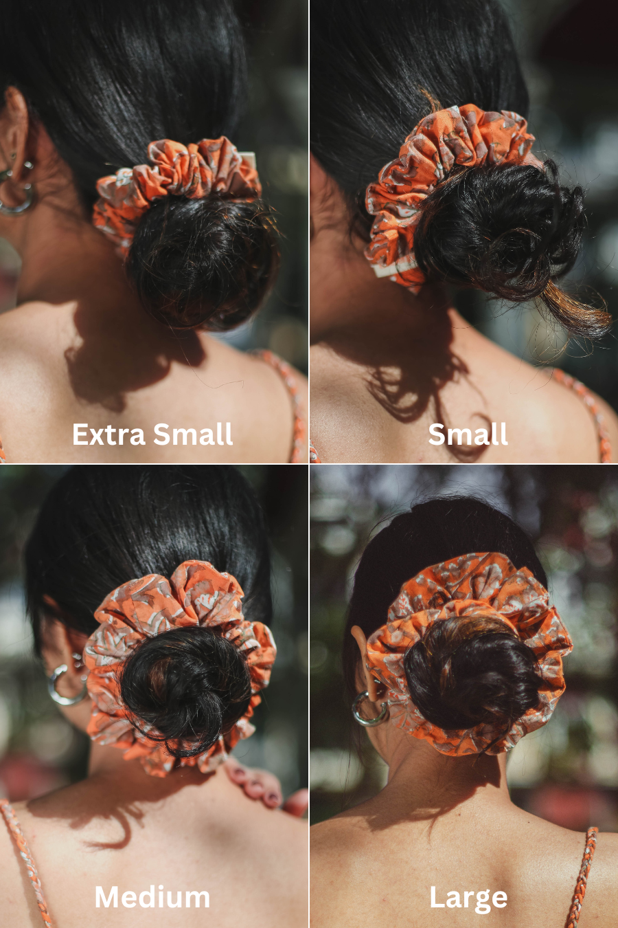 Mustard Big Florals Scrunchy - Odhanon